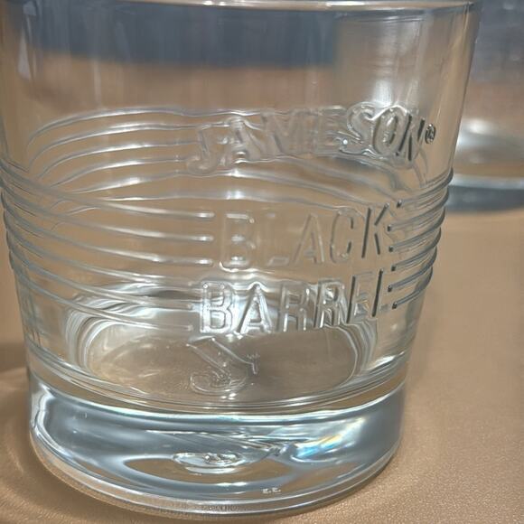 Jameson Irish Whiskey black barrel glasses set of 2 limited edition - Picture 9 of 10